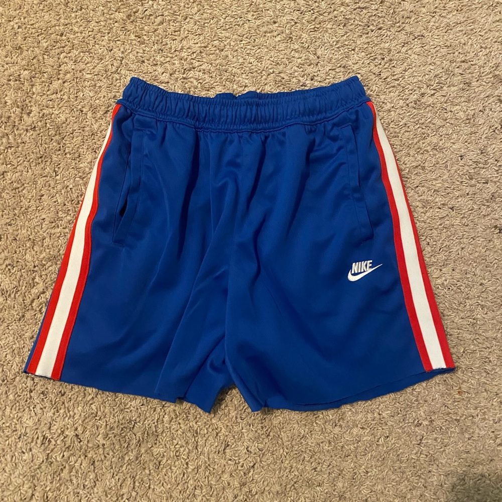 Nike Royal Blue Shorts with Red and White Accents